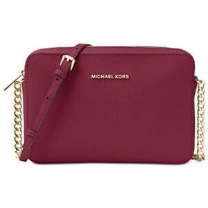 MICHAEL Michael Kors Red Crossbody Bag with Gold Hardware